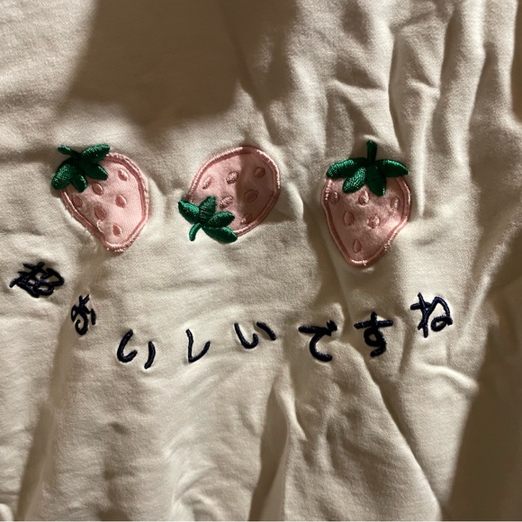 Girl’s Strawberry collared shirt - Picture 4 of 4